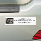 Elk LEVEN is kostbaar... gevechten FOCA-Bumperstic Bumpersticker (Op auto)