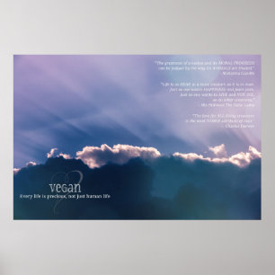 Elk leven is kostbaar, niet alleen het menselijk l poster