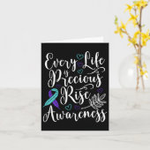 Elk leven is kostbaar om zelfmoordbewustzijn te ve kaart (Gele Bloem)