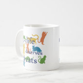 Elk leven verdient 9 katten Funny Mixed-Up Quote Koffiemok (Voorkant links)