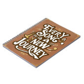 Elk liedje is een nieuwe reis notitieboek (Linkerzijde)