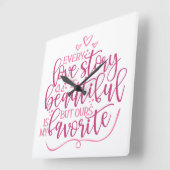 Elk liefdesverhaal vierkante klok (Hoek)