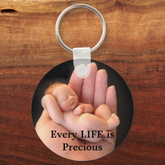 Elk LIFE is waardevol - Sleutelhanger (Voorkant)