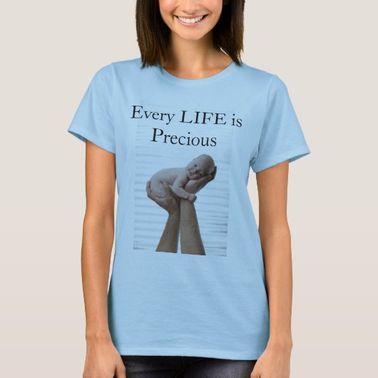 Elk LIFE is waardevol T-shirt (Voorkant)