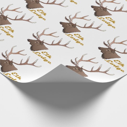 Elk Lodge Cadeaupapier (Hoek)