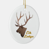 Elk Lodge Keramisch Ornament (Rechts)