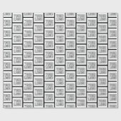 Elk logo of afbeelding eenvoudig modern herhalend cadeaupapier (Vlak)