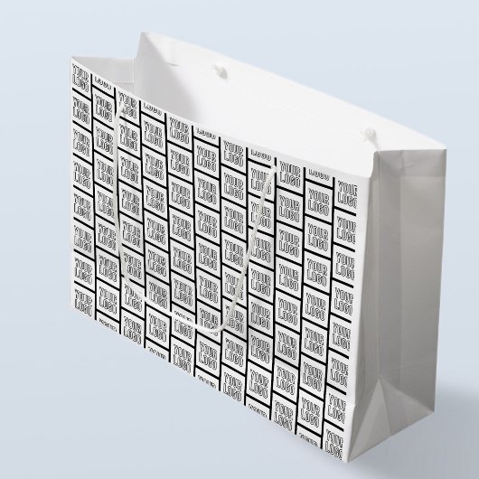 Elk logo of afbeelding herhalend patroon groot cadeauzakje