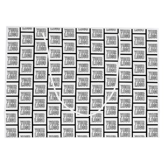 Elk logo of afbeelding herhalend patroon groot cadeauzakje (Achterkant)