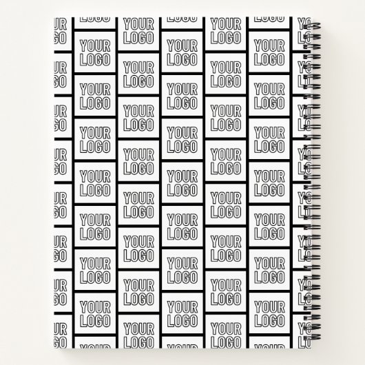 Elk logo of afbeelding herhalend patroon notitieboek (Achterkant)