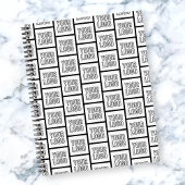 Elk logo of afbeelding herhalend patroon notitieboek