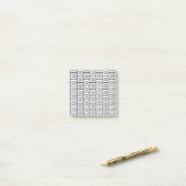Elk logo of afbeelding herhalend patroon post-it® notes (Op bureau)