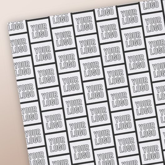 Elk logo of afbeelding herhalend patroon tissuepapier