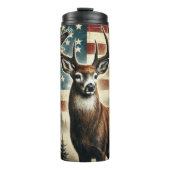 Elk Majesty Under Red Moon Thermosbeker (Voorkant)