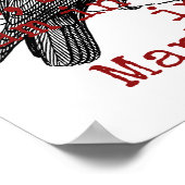 Elk Man overlijden vermindert mij - doodscitaat Poster (Hoek)