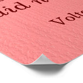 Elk man schuldig — Voltaire Poster (Hoek)