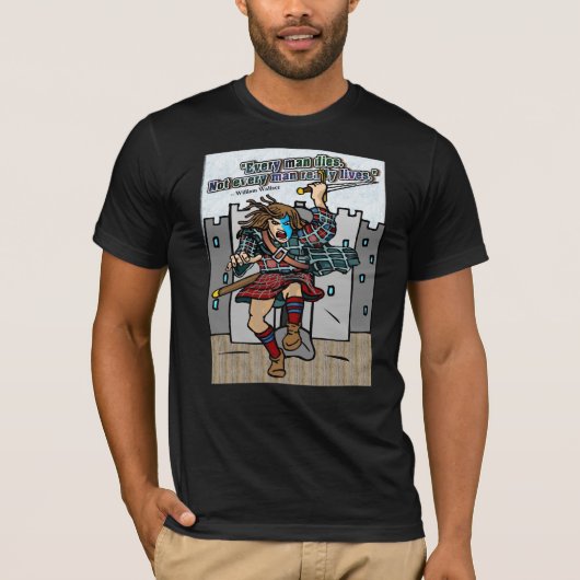 Elk Man sterft. Niet elk Man leeft echt citaat T-shirt (Voorkant)