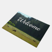 Elk Meadow in Redwood National Park Deurmat (Schuin)