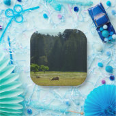 Elk Meadow in Redwood National Park Papieren Bordje (Feest)