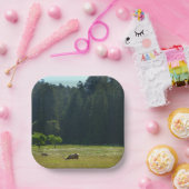 Elk Meadow in Redwood National Park Papieren Bordje (Feest)