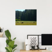 Elk Meadow in Redwood National Park Poster (Thuiskantoor)