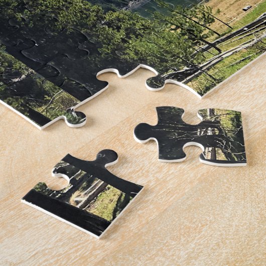 Elk meer met de berg Bachelor, OR Legpuzzel (Zijkant)