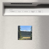 Elk meer met de berg Bachelor, Oregon Magneet (Insitu (Vaatwasser))