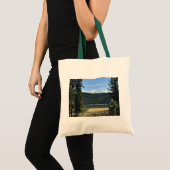 Elk meer met de berg Bachelor, Oregon Tote Bag (Voorkant (product))