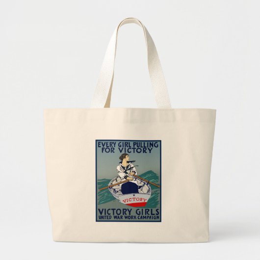 Elk meisje dat naar de overwinning gaat grote tote bag (Voorkant)