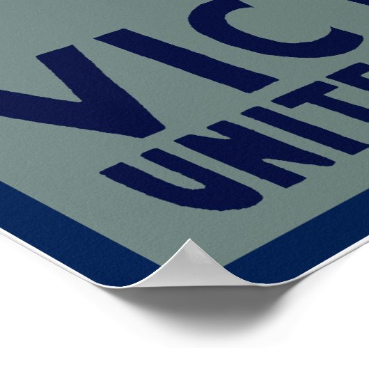 Elk meisje dat naar de overwinning gaat poster (Hoek)