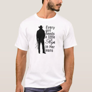 Elk meisje heeft een kleine rip nodig in haar jood t-shirt