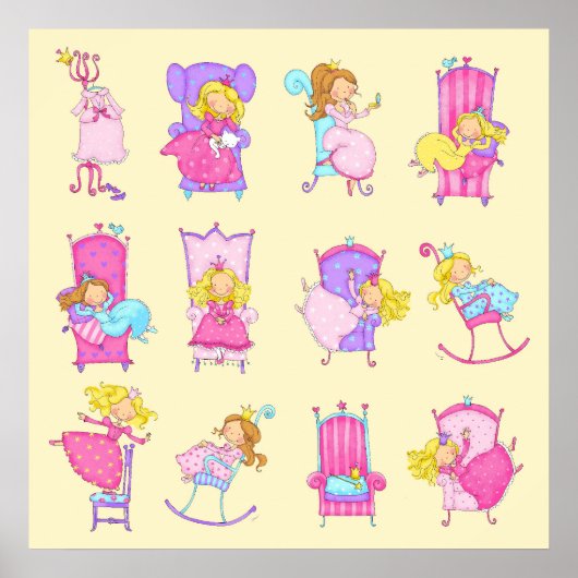 Elk meisje is een prinses poster (Voorkant)