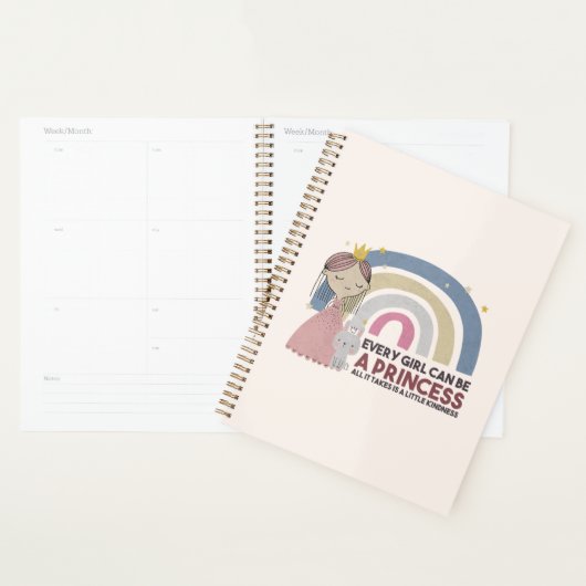 Elk meisje kan een prinses zijn planner (Display)