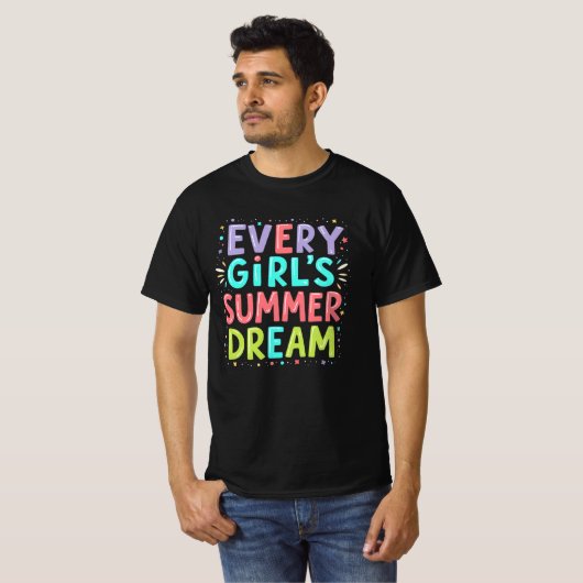 Elk Meisje Zomer Droom 3 T-shirt (Voorkant volledig)