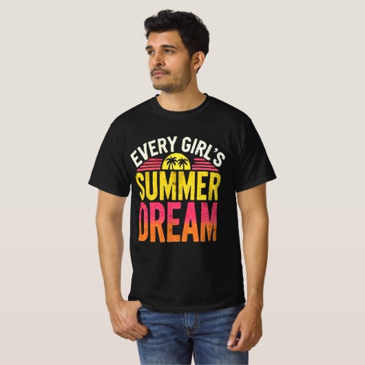 Elk meisje zomerdroom t-shirt (Voorkant volledig)