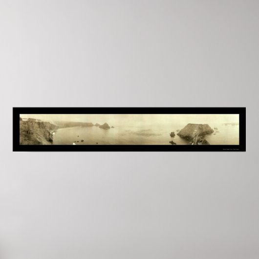 Elk Mendocino CA Foto 1911 Poster (Voorkant)