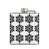 Elk met sneeuwvlokken heupfles (Achterkant)