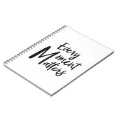 Elk moment is belangrijk notitieboek (Linkerzijde)