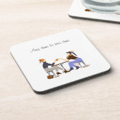 Elk moment is thee tijd thee slogan Vrienden Vrien Bier Onderzetter (Linkerzijde)