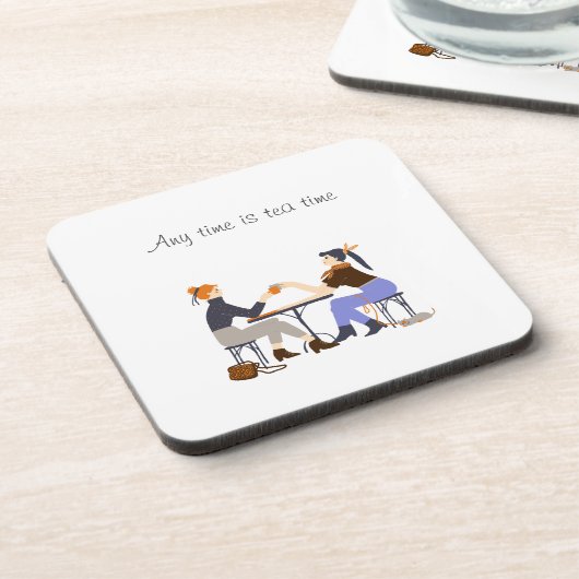 Elk moment is thee tijd thee slogan Vrienden Vrien Bier Onderzetter (Linkerzijde)