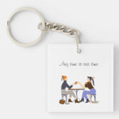 Elk moment is thee tijd thee slogan Vrienden Vrien Sleutelhanger (voorkant)