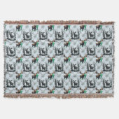 Elk Moose Antlers Herten Patroon Ontwerp Deken (Voorkant)