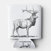 Elk Moose Deer Head Animal Hunting Antlers Blikjeskoeler (Achterkant)
