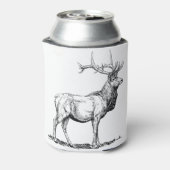 Elk Moose Deer Head Animal Hunting Antlers Blikjeskoeler (Blikje Achterkant)