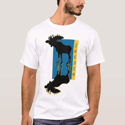 elk Moose Elch sweden T-shirt (Voorkant)