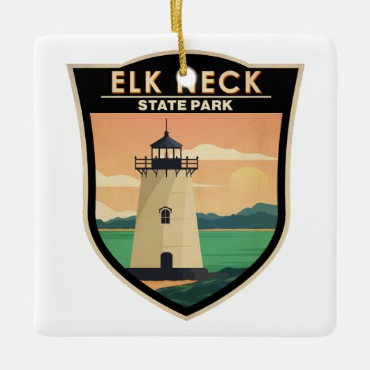 Elk Neck State Park Maryland  Keramisch Ornament (Voorkant)