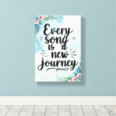 Elk nummer is een nieuwe Journey optie 3 Canvas Afdruk (Insitu (Houten vloer))