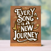 Elk nummer is een nieuwe reis optie 2 acryl bord (Neutraal)