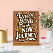 Elk nummer is een nieuwe reis optie 2 acryl bord (Huwelijk)