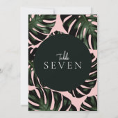 ELK NUMMER Tropische palmbladeren Wedatafel (Achterkant)